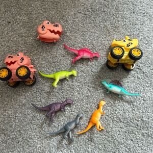 Wiher Dinosaur Pull Back Cars & Figures Set Multi-Color Ages 3+